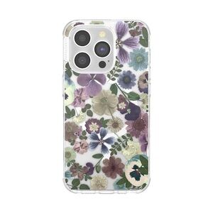 PopSocket Floral Phone Case with Purple and Green Accents